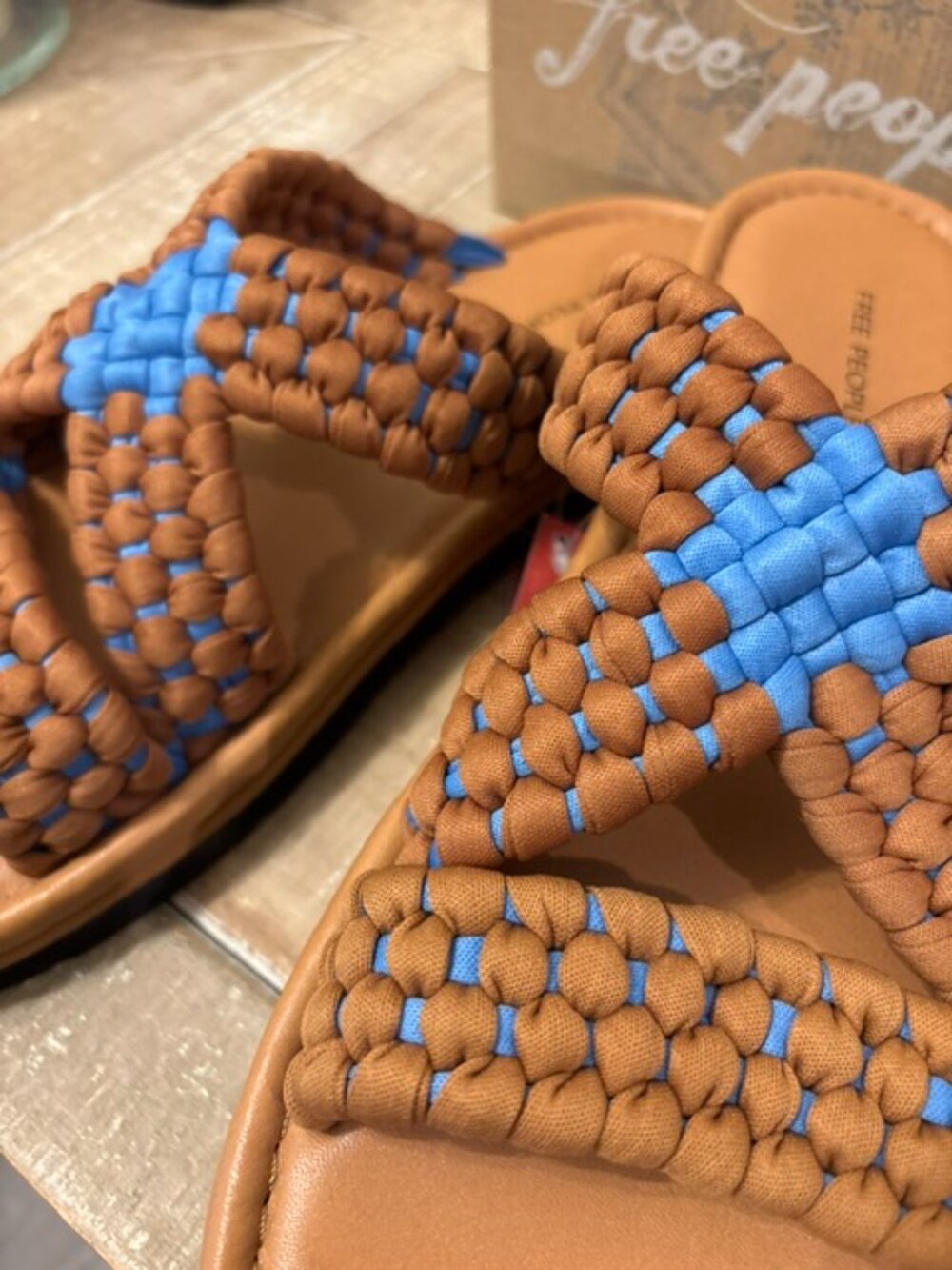 NEW Free People Wateredge Woven Sandals Swim Team Luggage Sizes 8.5 - Picture 4 of 5